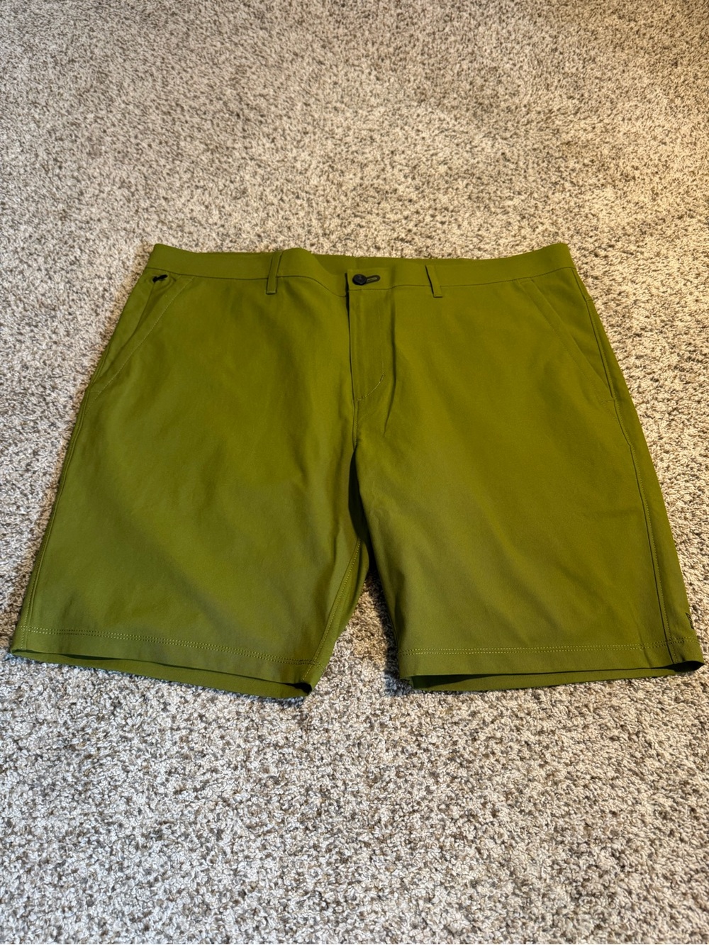 Public Rec Shorts  Workday Short Pockets Golf Mens Olive Green Performance - 40